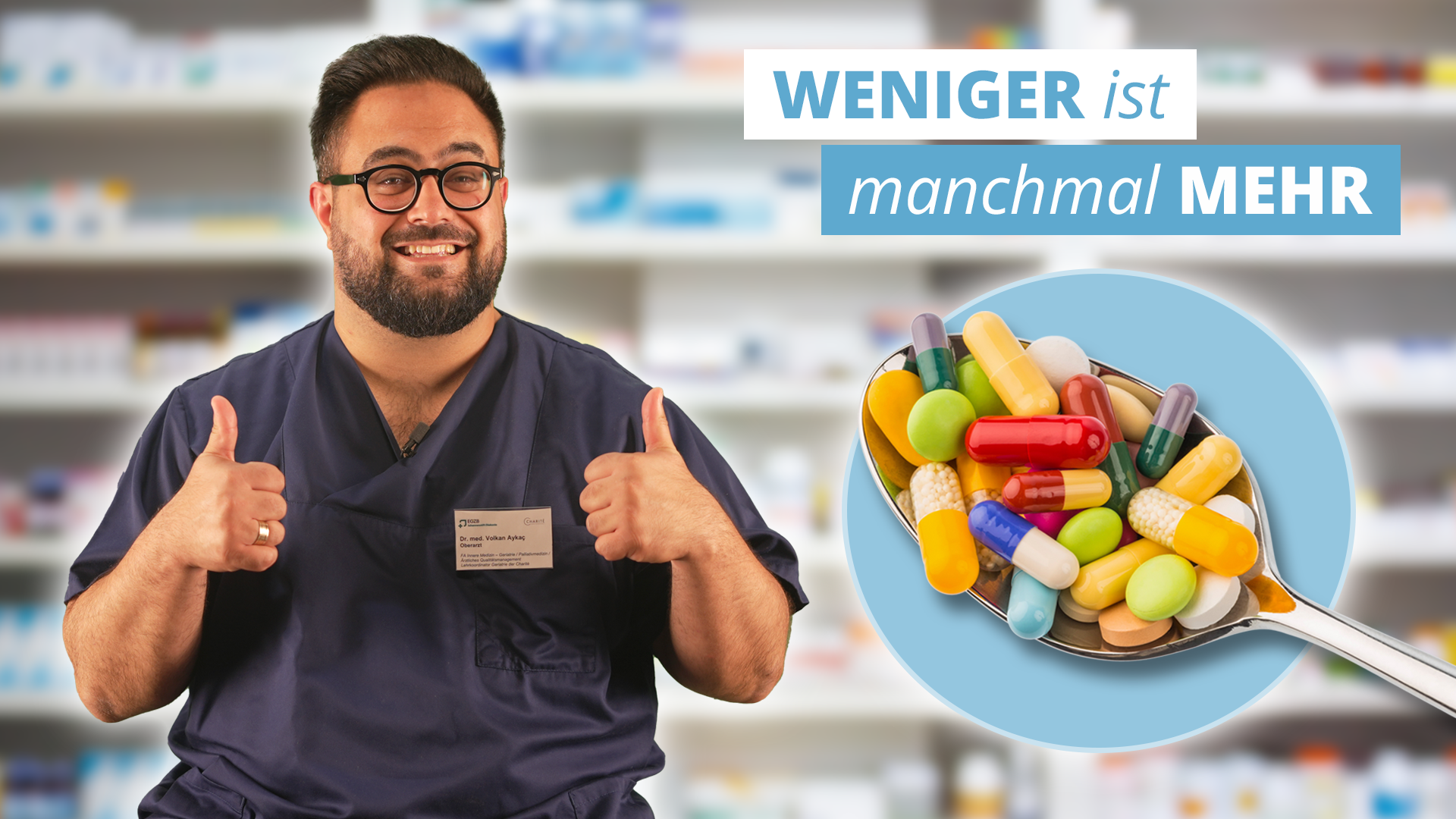 Vorschaubild zum Kurs: Polypharmazie im Alter: Weniger ist manchmal mehr