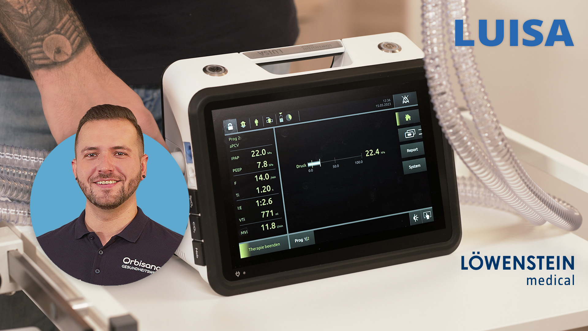 Vorschaubild zum Kurs: Gerätevorstellung: Beatmungsgerät LUISA