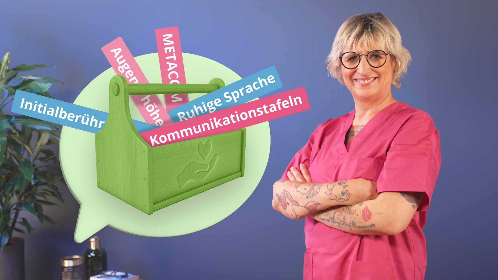 Arbeit mit Menschen mit Behinderung in der Pflege