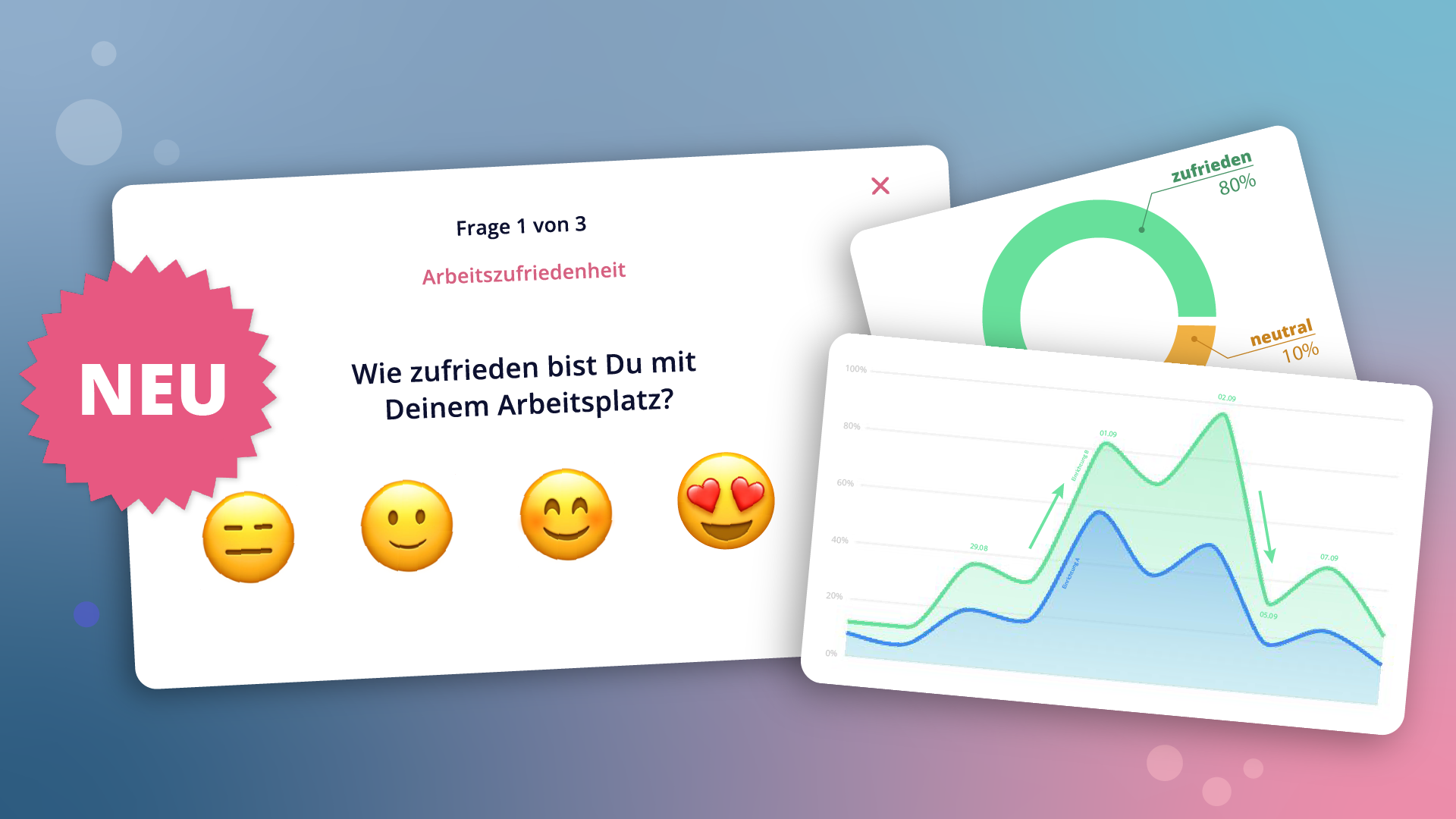 NEU: Umfragetool - digitale Umfragen für wertvolles Mitarbeiterfeedback