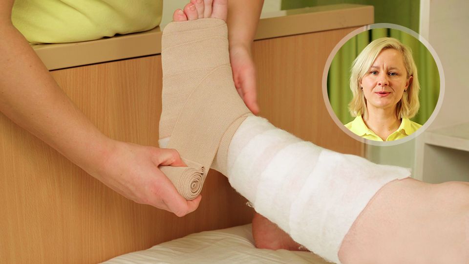 Kompressionsverband nach Sigg anlegen